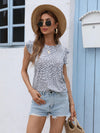 Round Neck Butterfly Sleeve Top - Sofia Valdelli