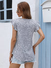 Round Neck Butterfly Sleeve Top - Sofia Valdelli