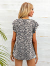 Round Neck Butterfly Sleeve Top - Sofia Valdelli