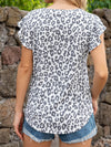 Round Neck Butterfly Sleeve Top - Sofia Valdelli