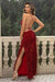 Sequin Backless Split Maxi Dress - Sofia Valdelli