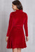 Sequin Ruffle Hem Long Sleeve Mini Dress - Sofia Valdelli