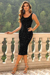 Sequin Sleeveless Slit Dress - Sofia Valdelli