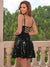 Sequin Tie Back Cami Dress - Sofia Valdelli