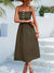 Solid Buttoned Cami Maxi Swing Dress - Maxi Dresses - Sofia Valdelli