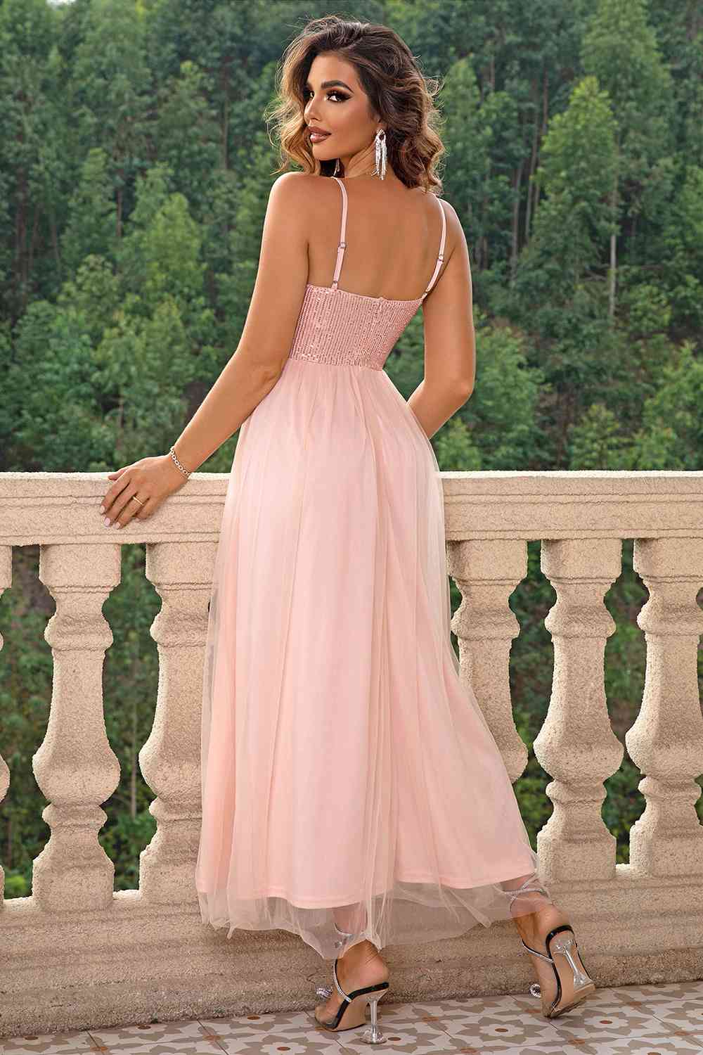 spaghetti strap plain sheer mesh evening dress spaghetti strap plain sheer mesh evening dress