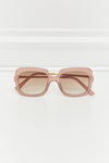 Square Metal-Plastic Hybrid Temple Sunglasses - Sofia Valdelli