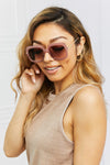 Square Metal-Plastic Hybrid Temple Sunglasses - Sofia Valdelli