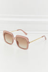 Square Metal-Plastic Hybrid Temple Sunglasses - Sofia Valdelli
