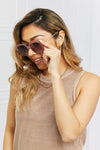 Square Metal-Plastic Hybrid Temple Sunglasses - Sofia Valdelli