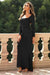 Square Neck Long Sleeve Dress - Sofia Valdelli