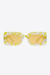 Tortoiseshell Rectangle Polycarbonate Sunglasses - Sofia Valdelli
