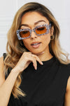 Tortoiseshell Rectangle Polycarbonate Sunglasses - Sofia Valdelli