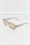 Tortoiseshell Rectangle Polycarbonate Sunglasses - Sofia Valdelli