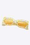 Tortoiseshell Rectangle Polycarbonate Sunglasses - Sofia Valdelli