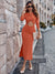 Twisted Cutout Front Slit Dress - Sofia Valdelli