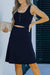 Waist Cutout Twist Detail Sleeveless Midi Dress - Mini Dresses - Sofia Valdelli
